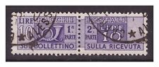 PACCHI POSTALI   RUOTA  1946-51   -  LIRE 10  USATO