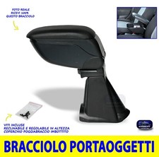 Bracciolo Portaoggetti COMPATIBILE per FIAT 500 dal 2007 2015 Poggiabraccio auto