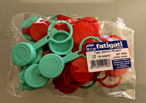 300 tappi plastica colorati - tappi,