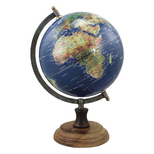 Mappamondo blu scuro - blu,