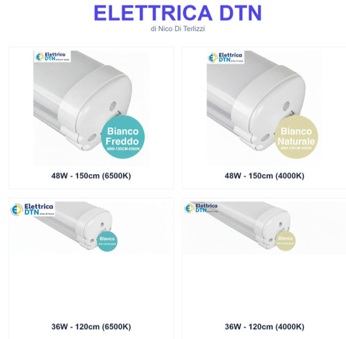 Plafoniera led lineare ip65 - led,