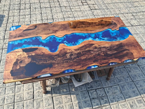 Modern blue epoxy coffee - modern,