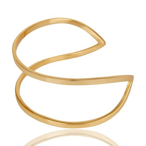 Bracciale apribile placcato