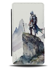 Custodia portafoglio pieghevole cavaliere combattente pittura cavalieri medievali guerriero fantasia DL70