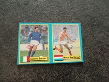 Top Micro Cards Vallardi 1989 Italia  Bergomi - Van Basten Inter Milan Olanda