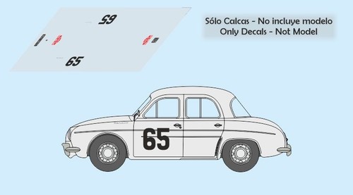 Decals renault dauphine rallye - decals,