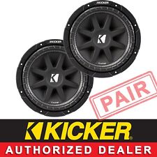 2 KICKER 43C84 AUTO AUDIO 8" SERIE COMP SUBWOOFER SUB WOOFER SVC 4OHM C84 COPPIA