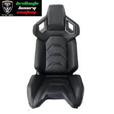 Coppia Sedili sportivi avvolgenti auto pelle nero N795 Recaro Replica Lamborghin
