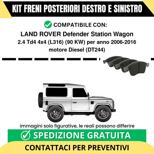 Pastiglie freno posteriori - pastiglie,
