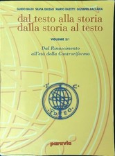 DAL TESTO ALLA STORIA DALLA STORIA AL TESTO VOL 2/1 AA.VV. PARAVIA 2000 