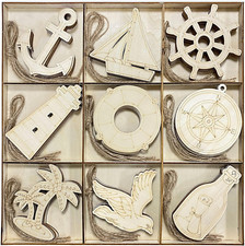 Confezione 45 Ritagli Legno