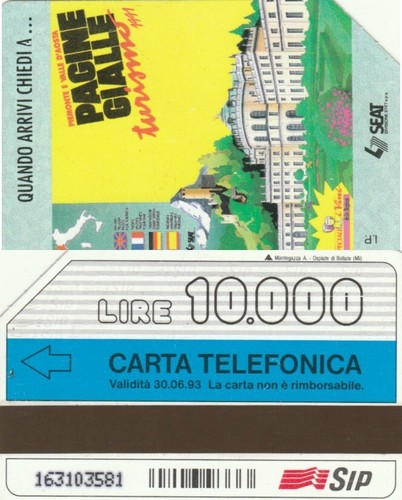Scheda telefonica usata 163 - telefonica,