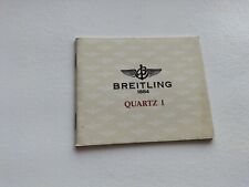 BREITLING QUARTZ I WATCH INSTRUCTION BOOKLET LIBRETTO ISTRUZIONI UHREN 