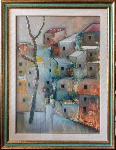 Bettarini lido olio - -, tela