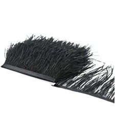 1 metro con piume di struzzo