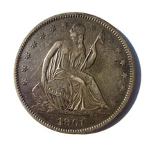 1861-O SEATED LIBERTY HALF
