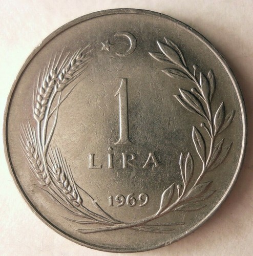1969 lira turca moneta - -,
