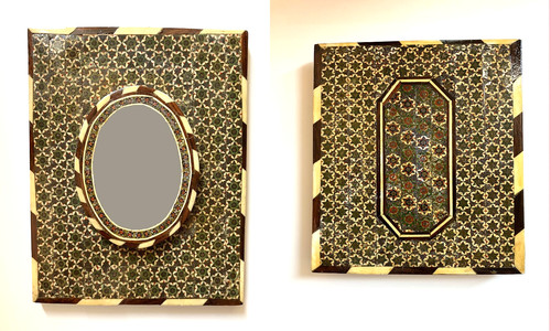 Vintage khatam mosaico legno - khatam,