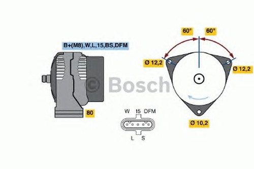 Alternatore rigenerato bosch - alternatore,