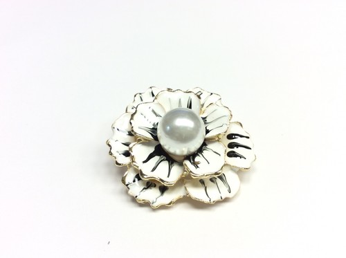 Spilla fiore base oro - spilla,