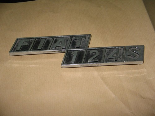 Sigle scritta fiat 124 - scritta,