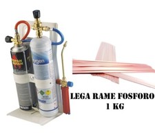 KIT CANNELLO SALDATURA TURBO SET 30 + BOMBOLE & BACCHETTE RAME (RAME FOSFORO)