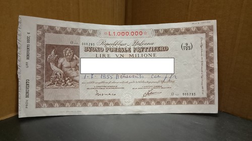 Buono postale fruttifero lire - postale,