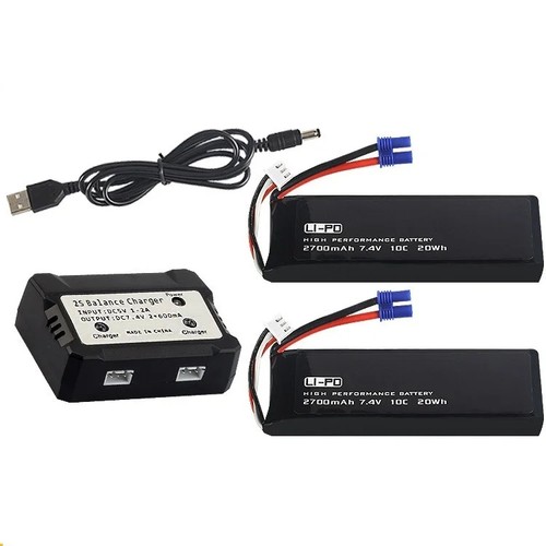 2pcs 2700mah 10c - 2700mah, lipo