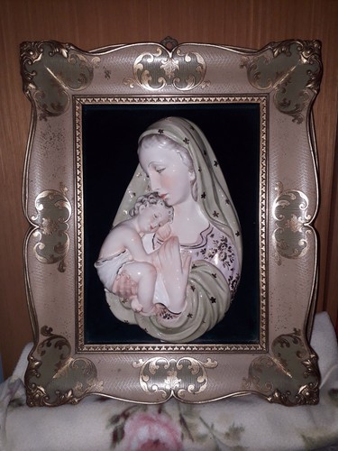 Antico quadro madonna con - antico,