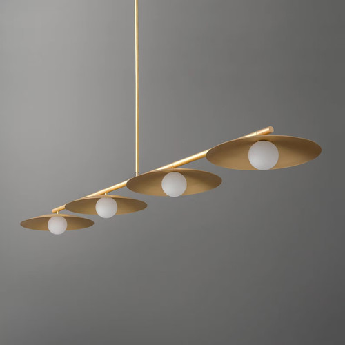 Lampadario moderno ottone - lampadario, a