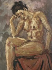 Bellissima Pittura Donna Nuda
