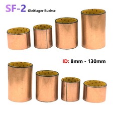 Boccola cuscinetto scorrevole SF-2 bassa manutenzione boccola cuscinetto bullone acciaio + POM ID 8mm - 130mm