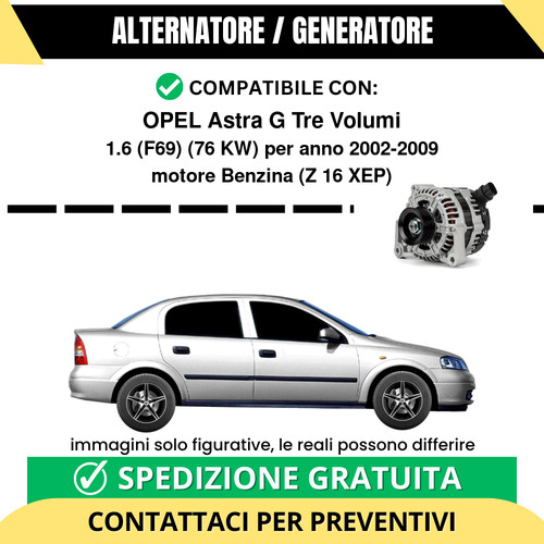 Alternatore opel astra tre - astra, g