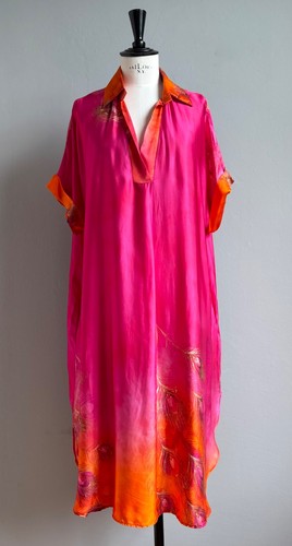 Abito maxi rosa colorato - colorato, donna