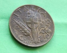 Roma, Vittorio Emanuele III (1900 - 1943) : 10 Centesimi 1939 br  FDC periziata