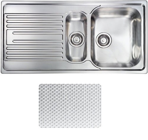 Lavello inox antigraffio - cm,