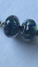 Trollbeads 2 FACETED GLASS BEADS - ORIGINAL