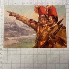 Cartolina Collezione A.O.I. Comando IV Brigata Coloniale Semien Ascari  Tafuri