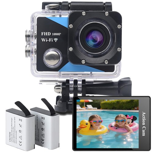 Action cam 1080p con wifi - 1080p, 30m