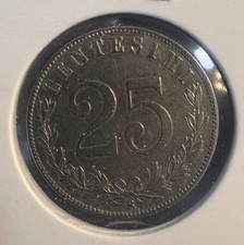 ITALIA REGNO 25 CENTESIMI 1902