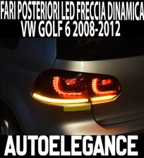 FARI POSTERIORI R20 FULL LED VW GOLF 6 VI 2008-2012 FANALI FRECCIA SCORREVOLE
