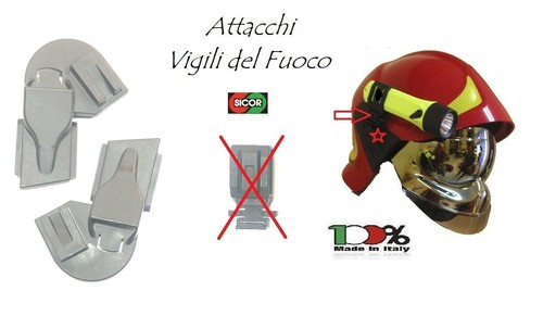 Agganci attacchi casco - agganci,
