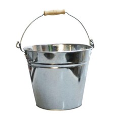 SECCHIO IN METALLO ZINCATO CON