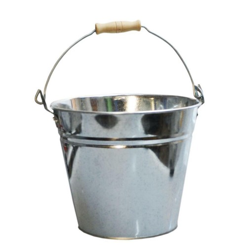 Secchio metallo zincato con - metallo,