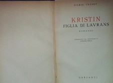 Undset KRISTIN FIGLIA DI