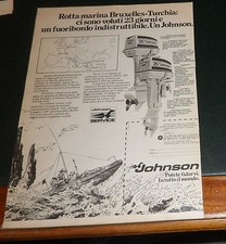 Advertising Italian Pubblicità Werbung: JOHNSON MOTORI MARINI **1977**