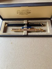 Set 2 penne stilografiche Creazioni Valerino placcate oro