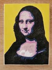 Collage su tela 15 x 20 cm Monnalisa Pop art