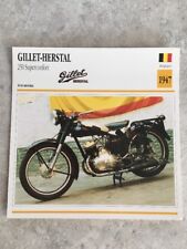Gillet Herstal 250 Superconfort 1947 Carta Motocicletta Collezione Atlas Belgio