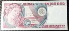 100000 LIRE   BOTTICELLI DECR  10 / 05 / 1982  FDS